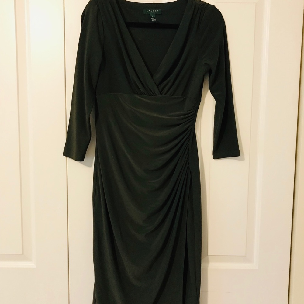 Lauren Ralph Lauren faux wrap dress